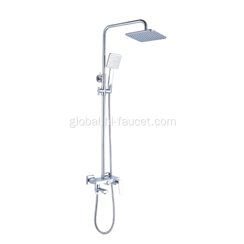 Shower Mixer Set Bathroom 3 features solid brass bathroom chrome shower set Supplier